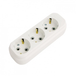 Колодка удлинителя  3 гнезда с з/к